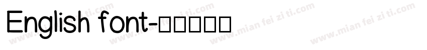 English font字体转换